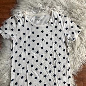 Polka-dot JCrew tee